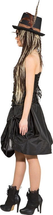 Steampunk hoop skirt, black
