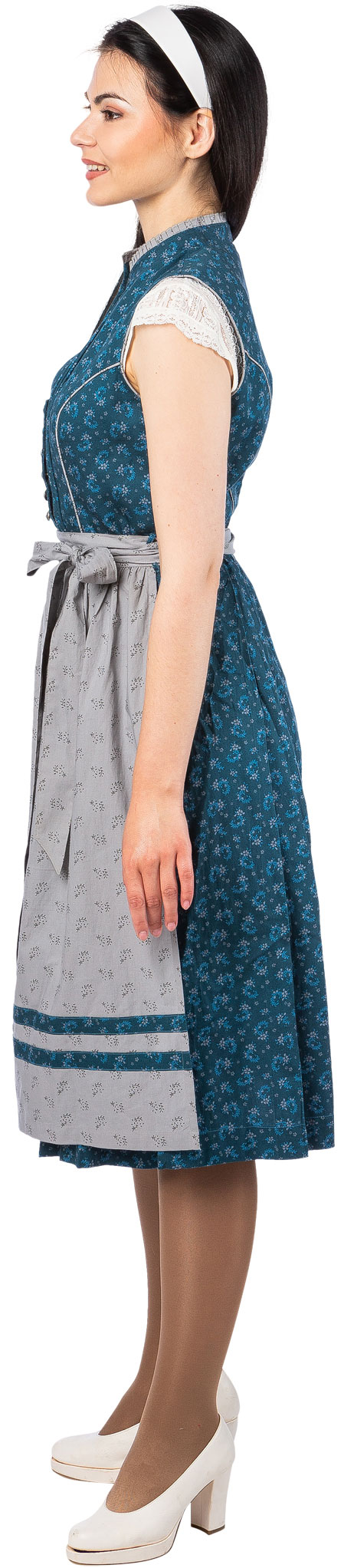 Dirndl "Maeva" blau-grau