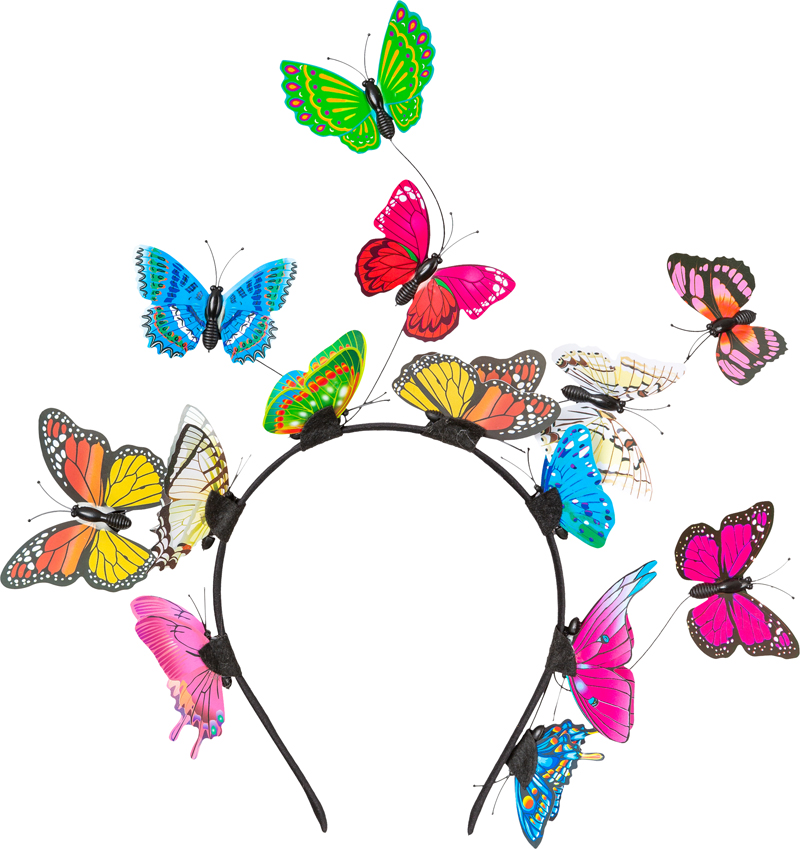 Hairband butterfly, coloured