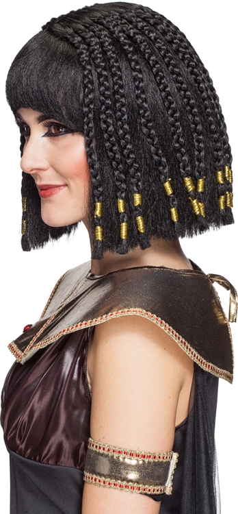 Egyptian queen with braided plaits