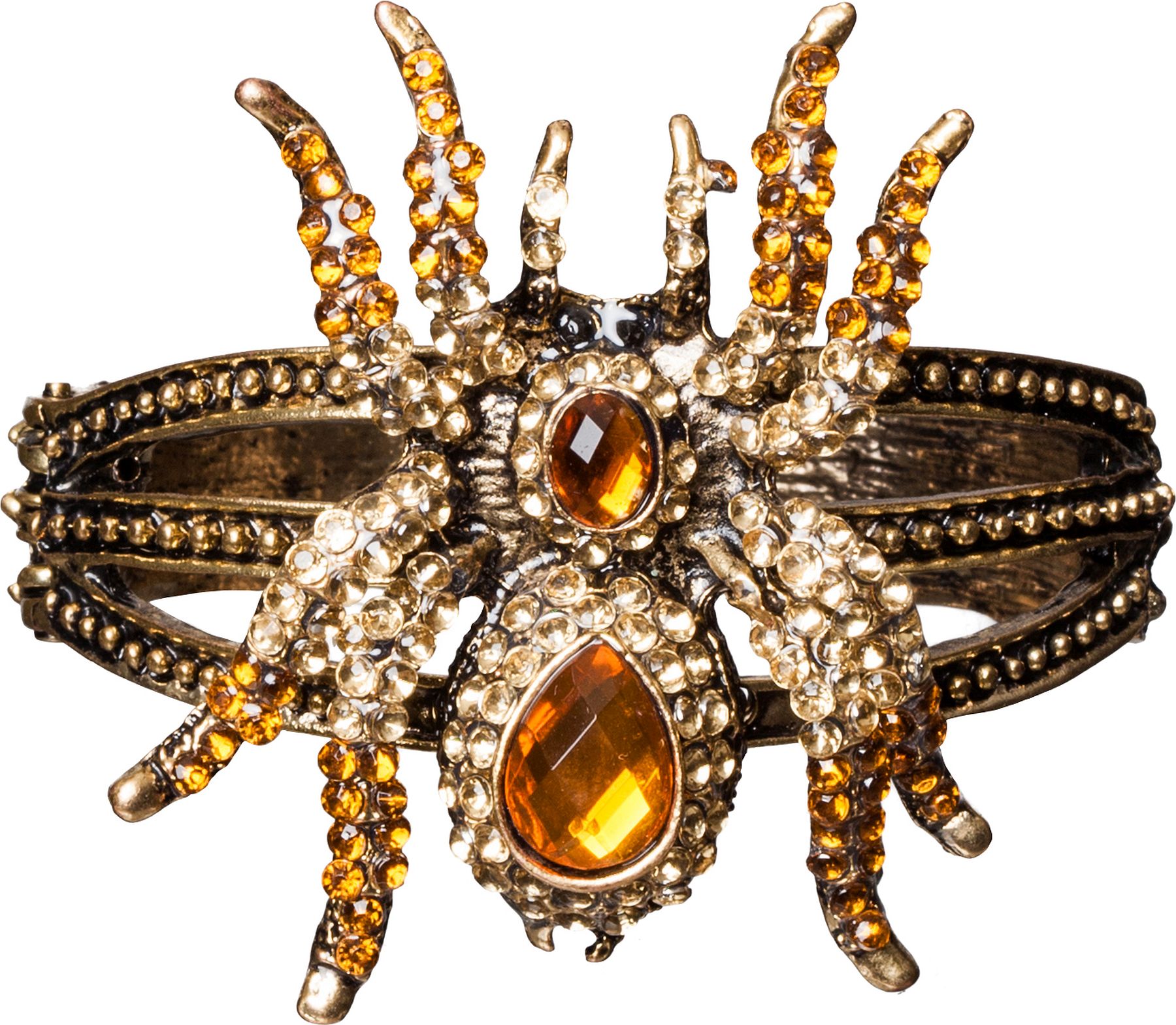 Spider Armreif, gelb/gold