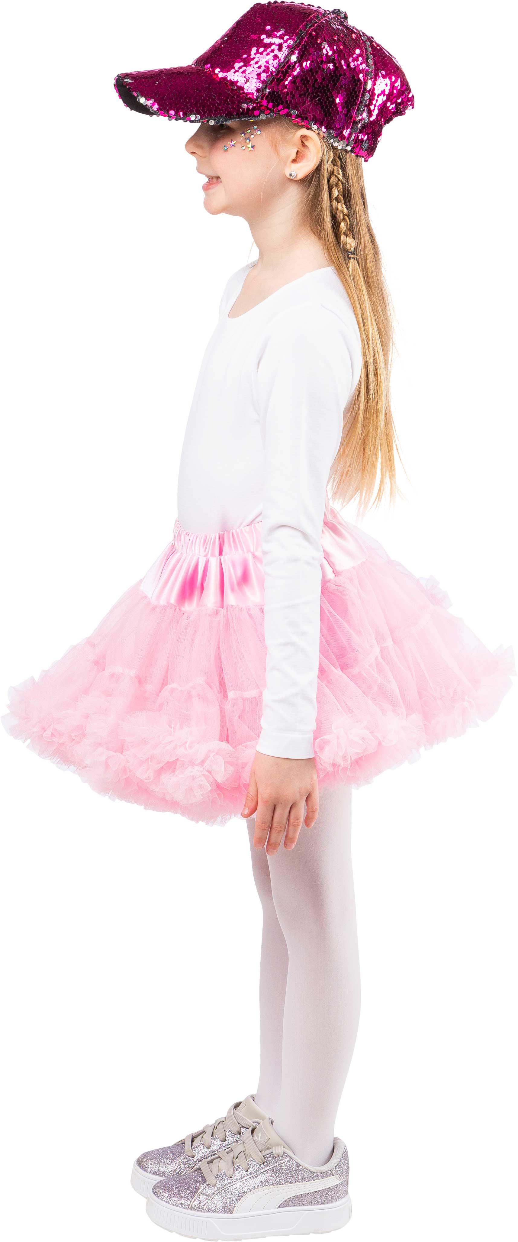 Children's petticoat with frills, rose