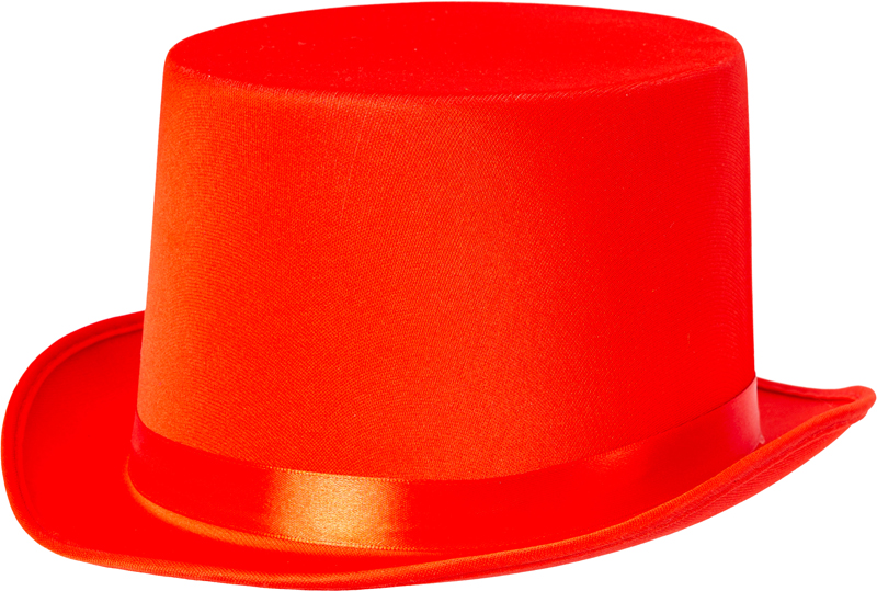 Top hat cylinder, red