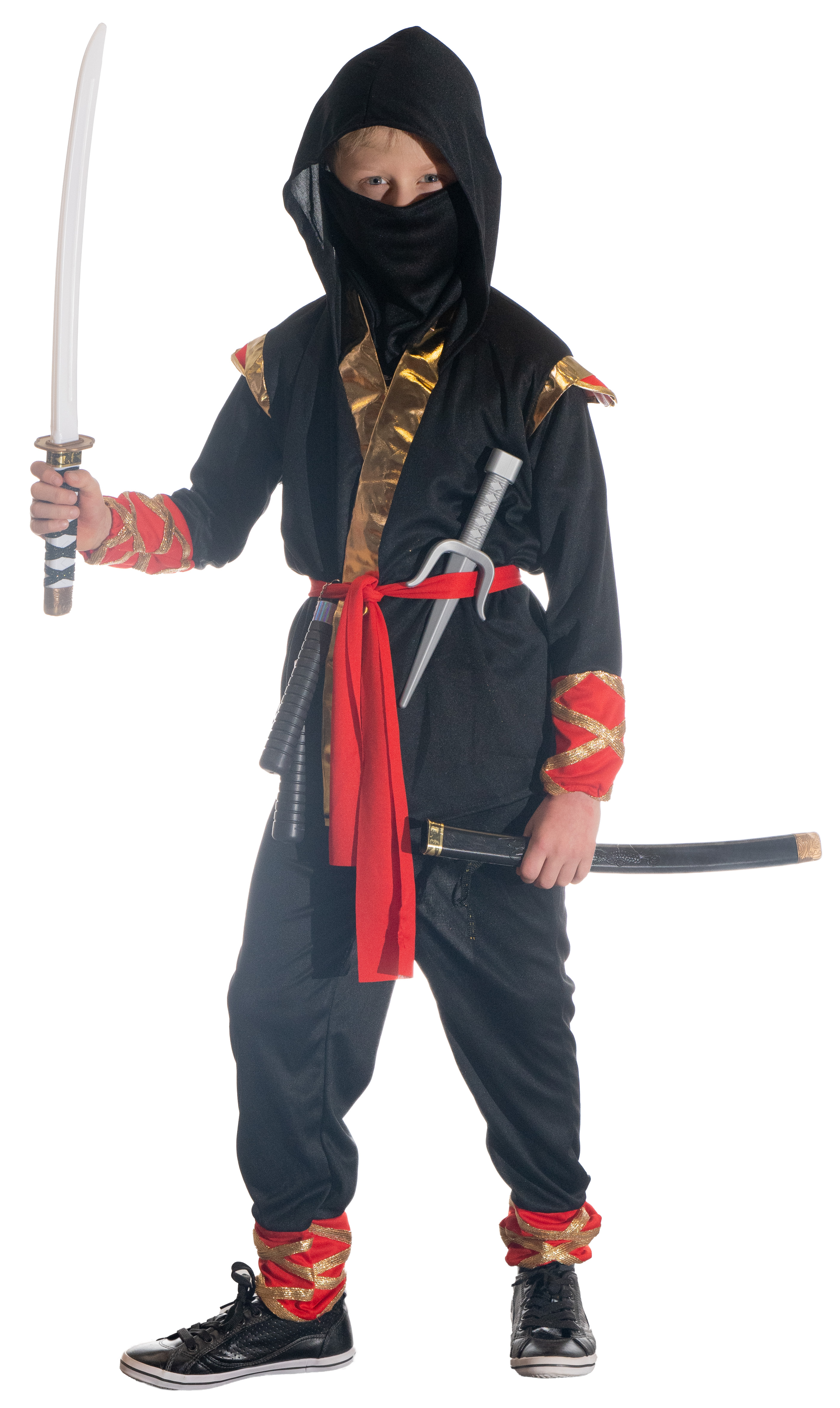 Ninja schwarz-rot, 116/128