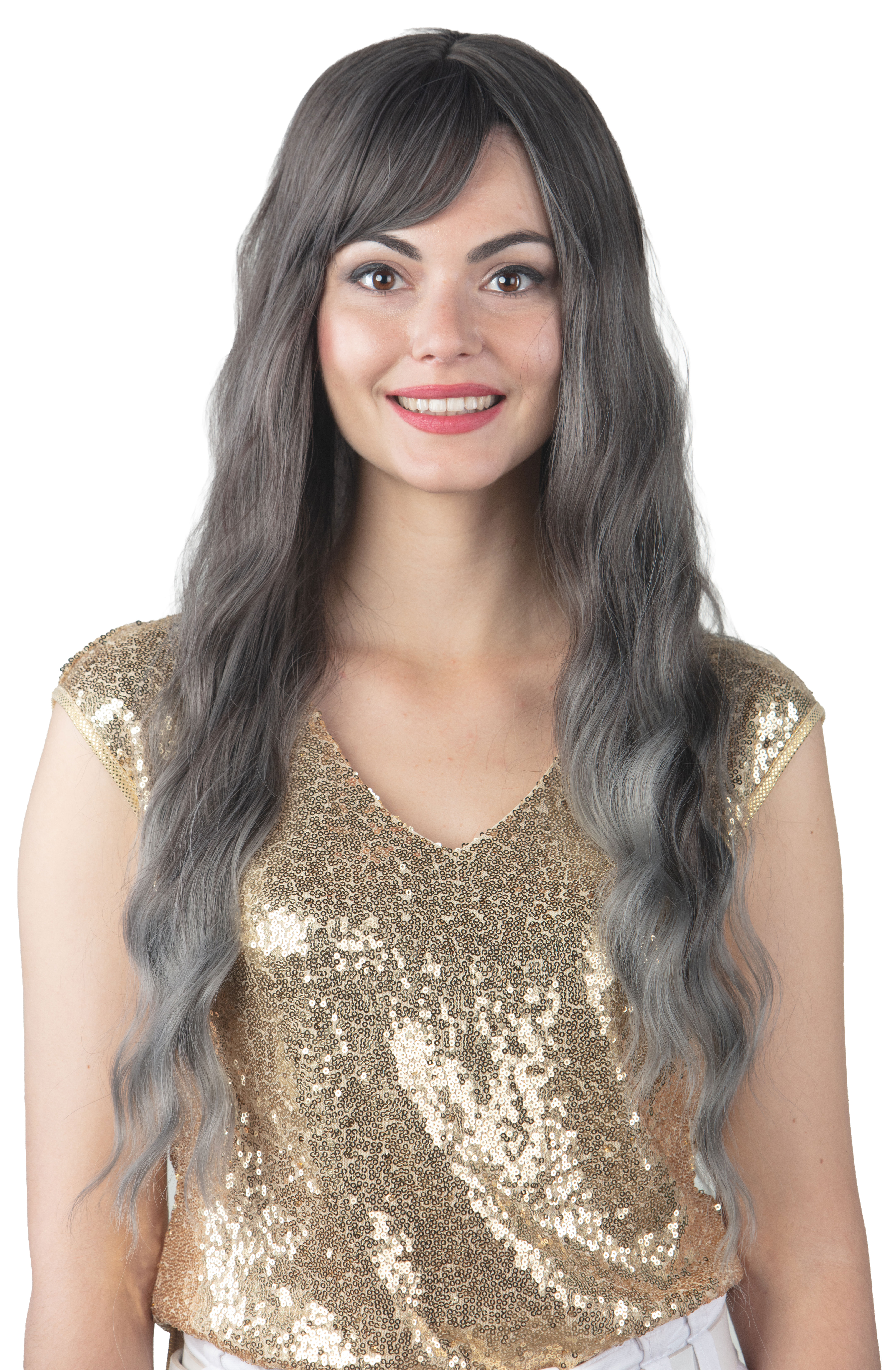 Perruque Batson, gris