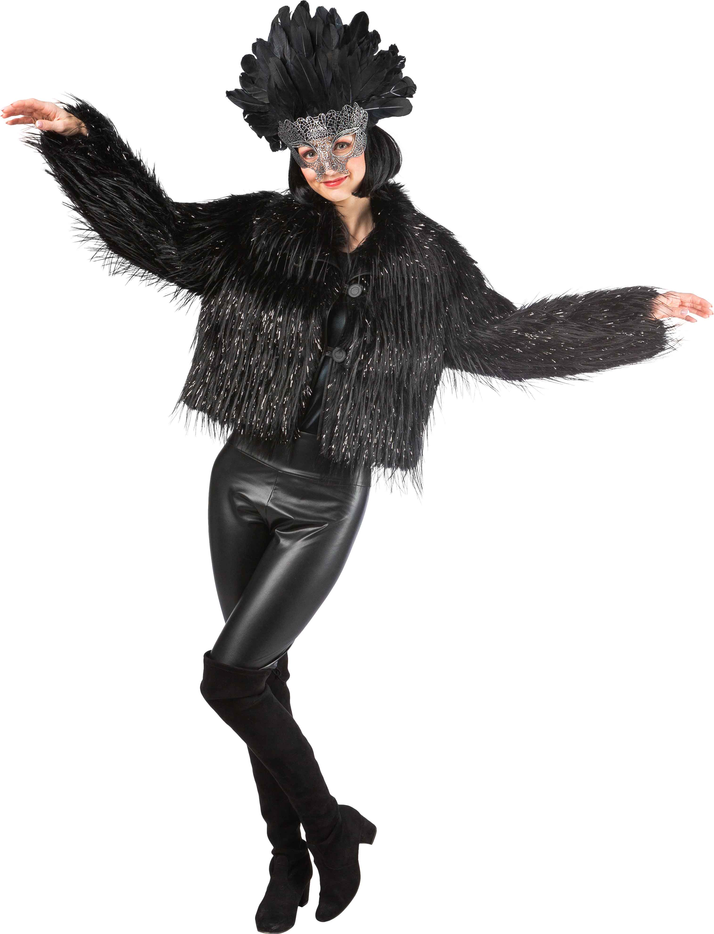 Felljacke Oppulent Silberlurex