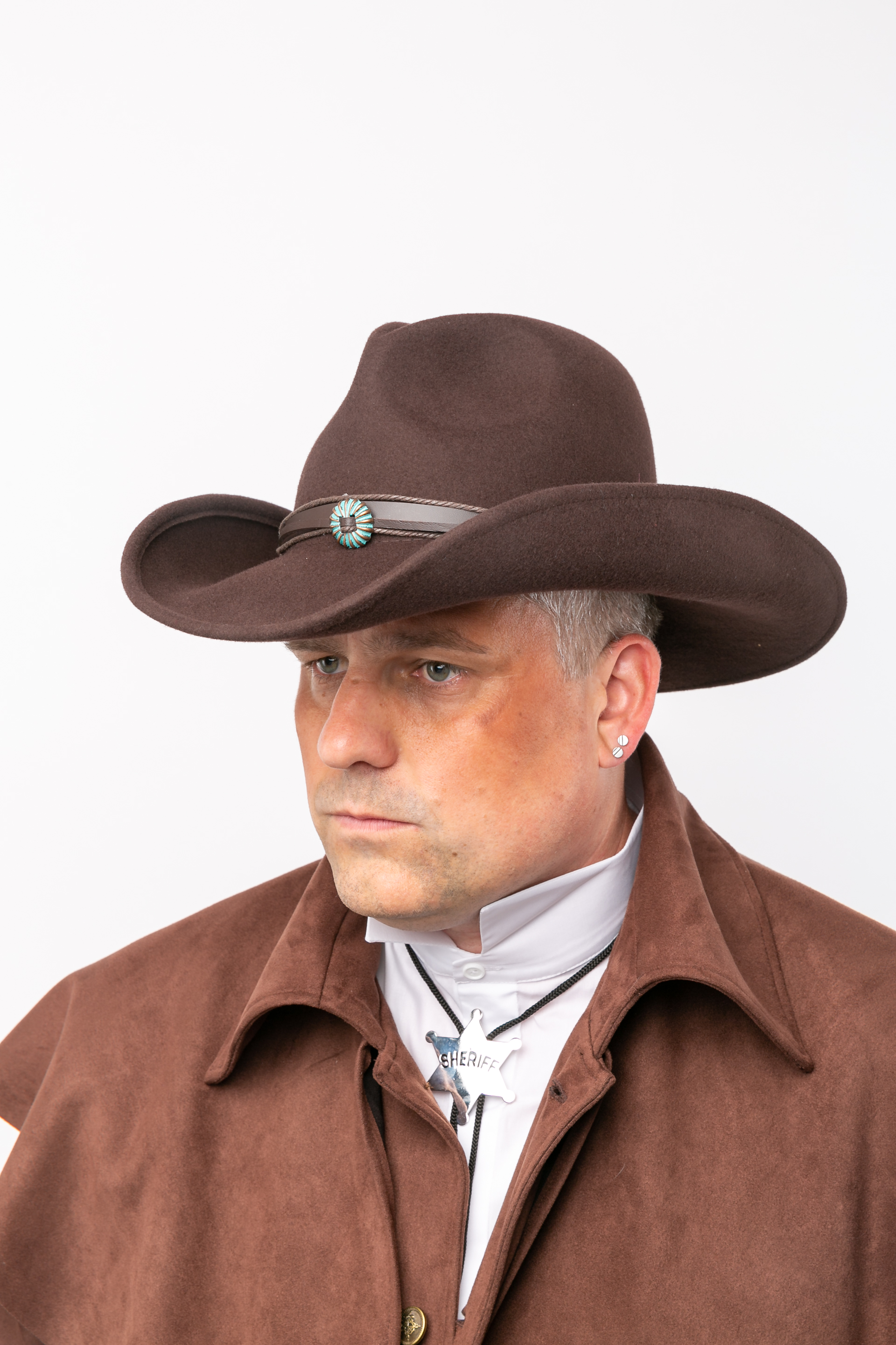 Chapeau de cowboy, marron