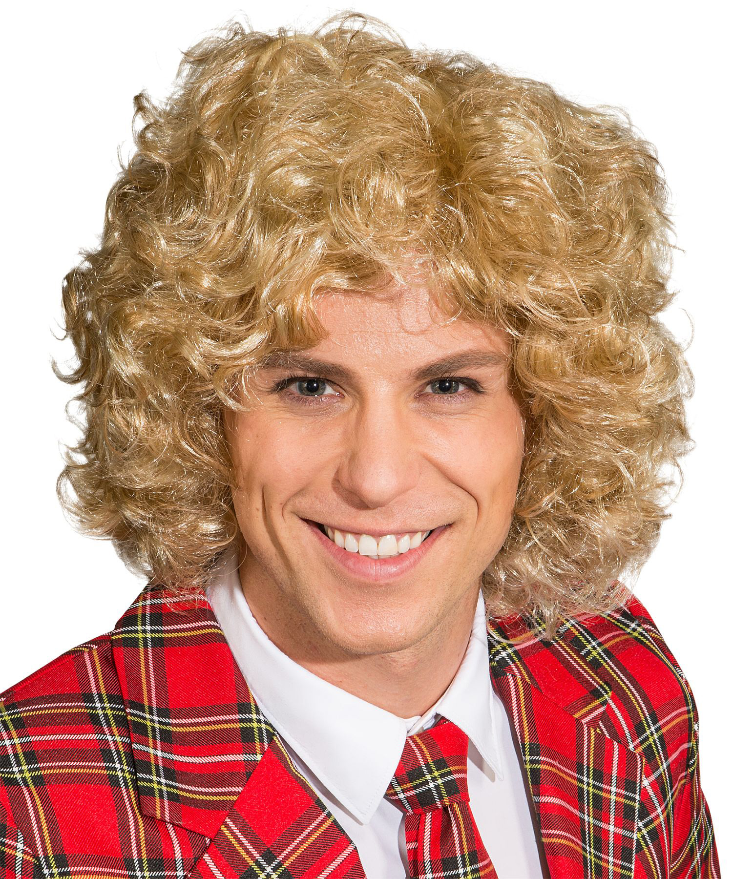 Men's wig blond, curly