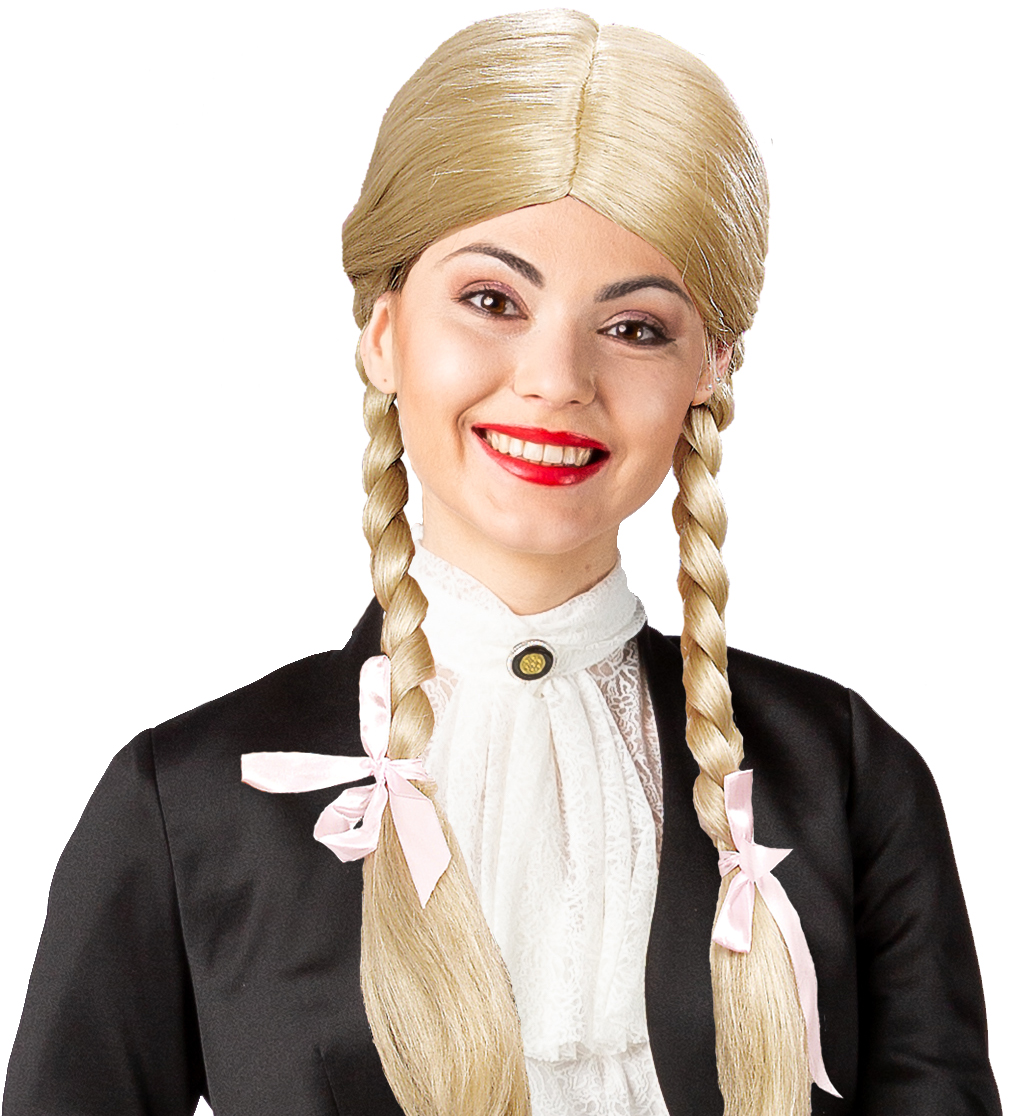 Jungfrau de Luxe mittelblond 80 cm lang