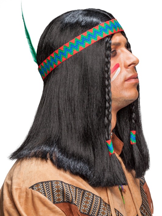 Short braided indian wig 