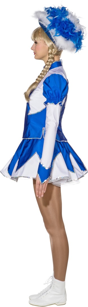 Spark costume blue/white with silver trim