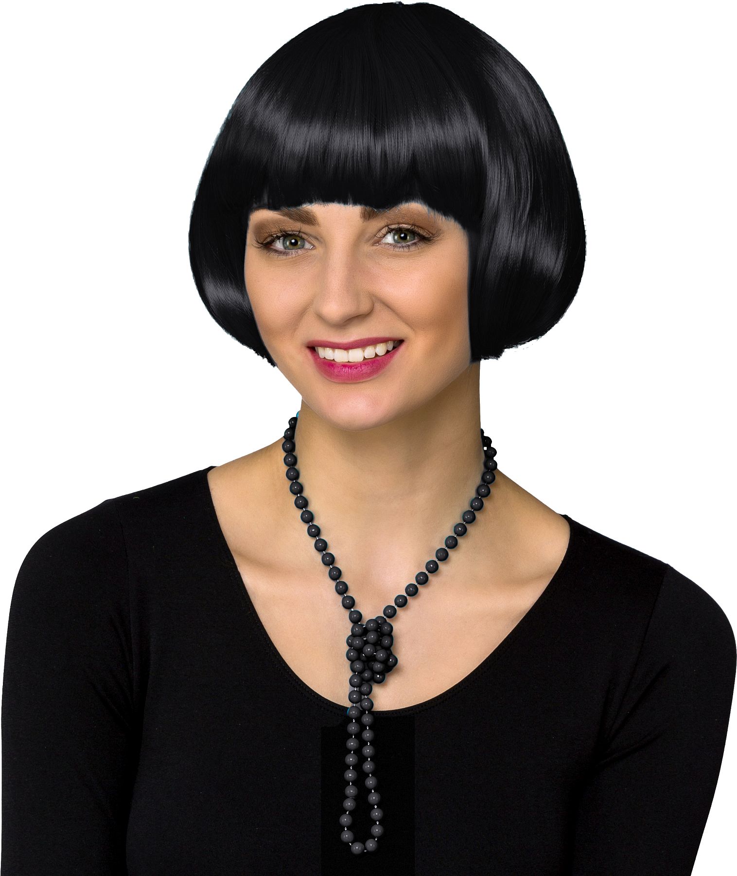 Bob-Perücke, schwarz