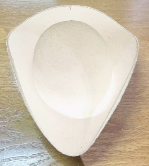 Dreispitz Wollfilz Premium Rohling, reinweiß Dreispitz Wollfilz Premium Rohling, reinweiß