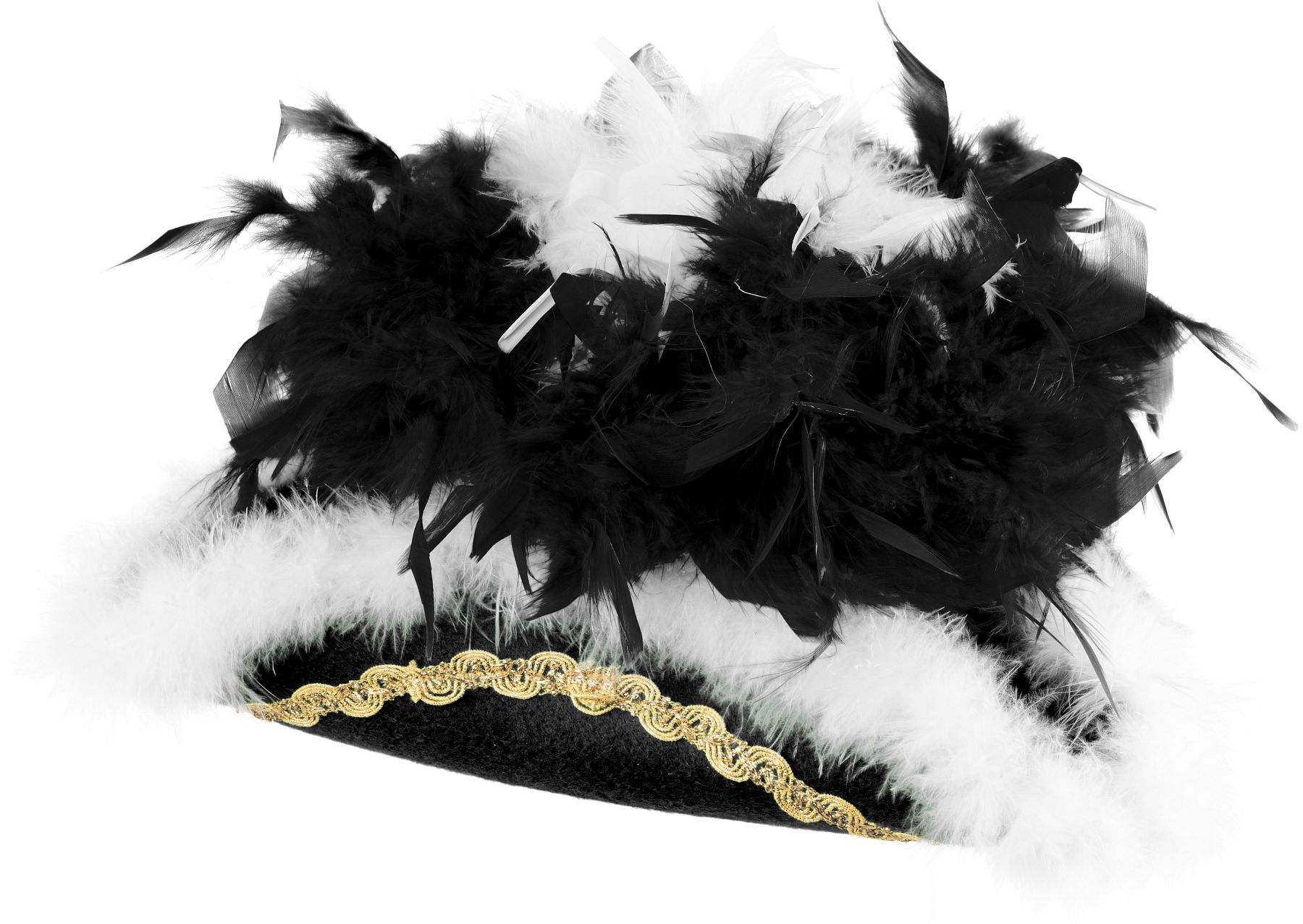 Boa de luxe en plumes, noir, 1,80 m de long, 150g