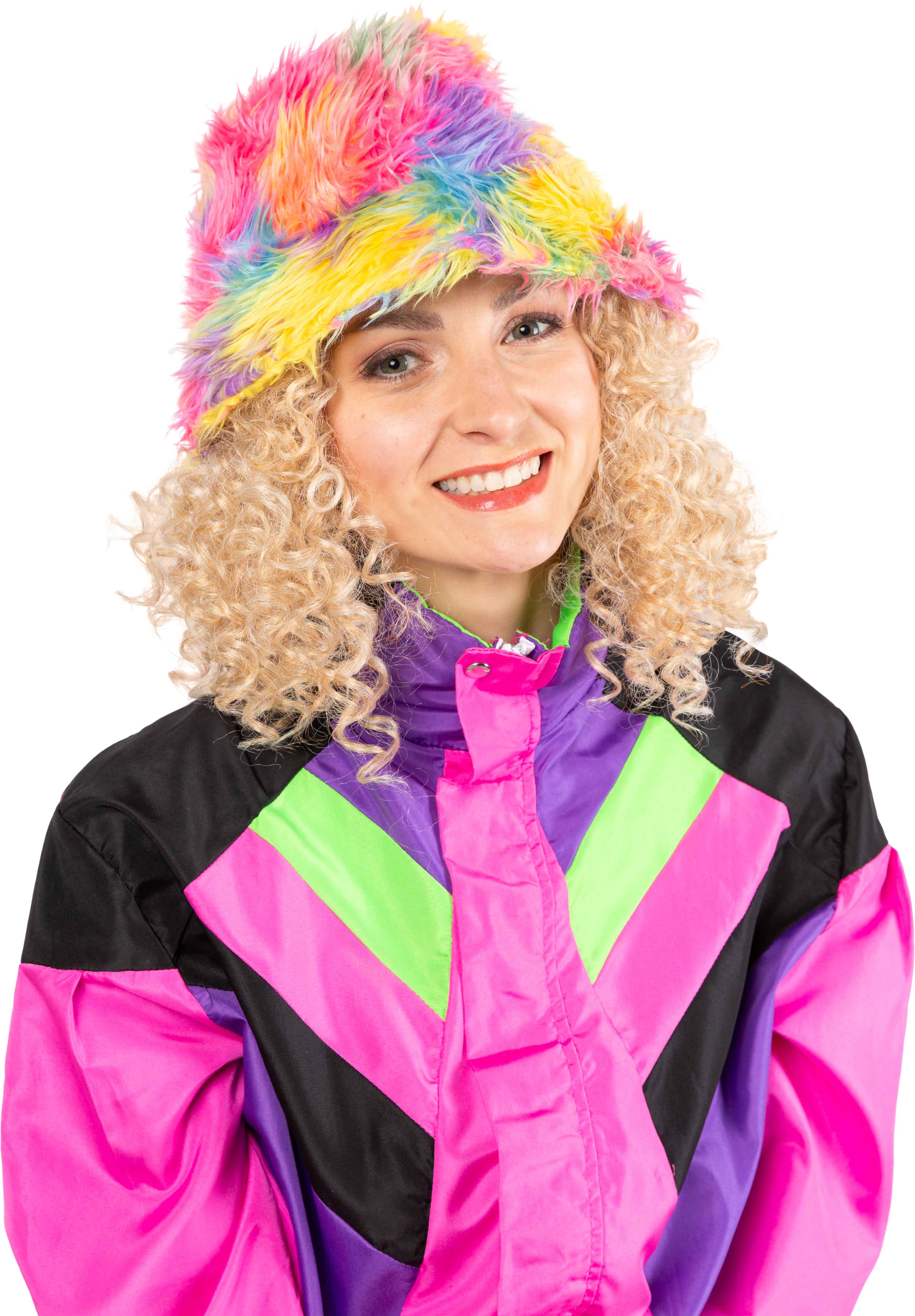 Fishermans cap fur, multicolour 