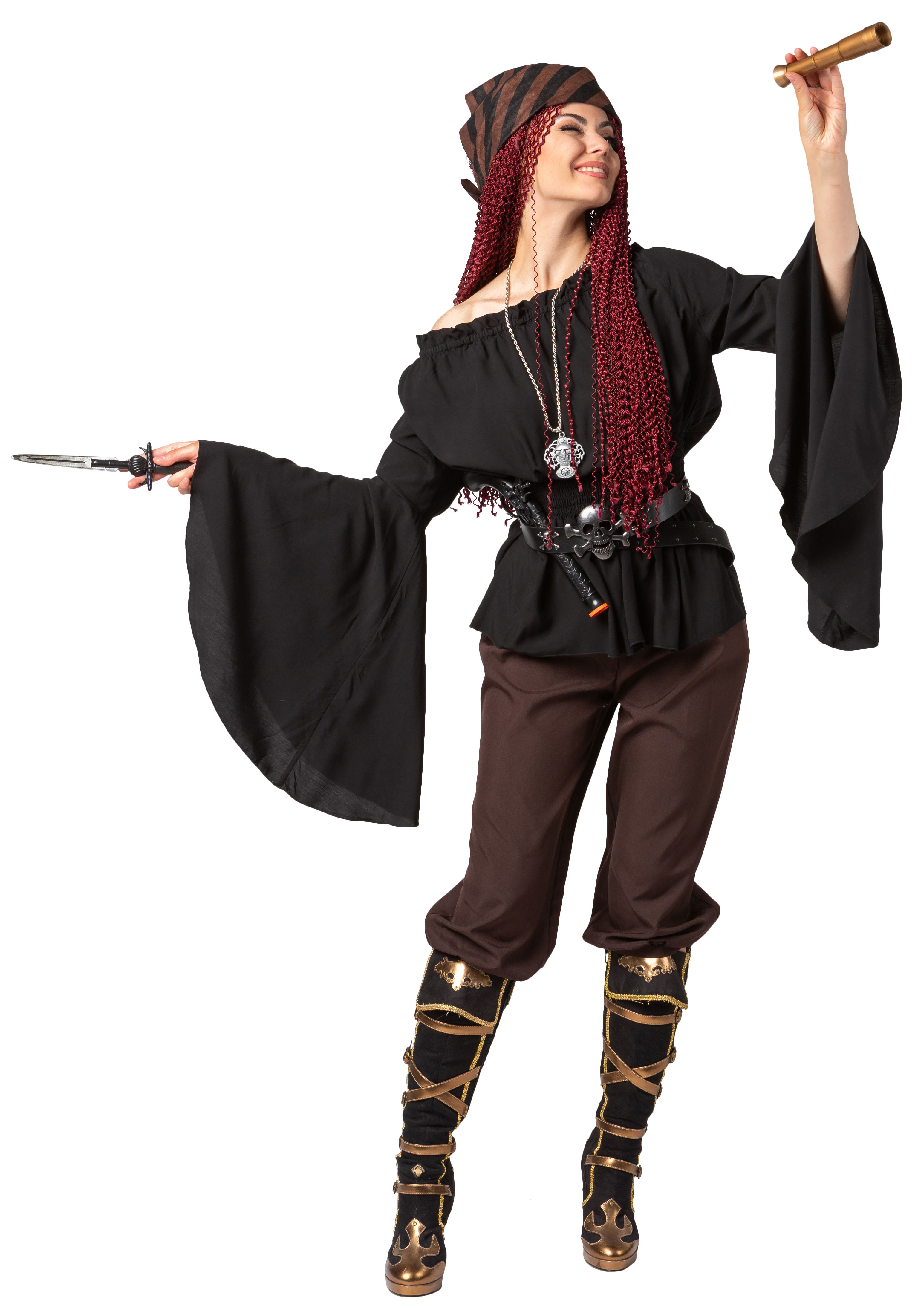 Lady Mary blouse, black