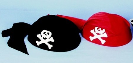 Cap pirate, red