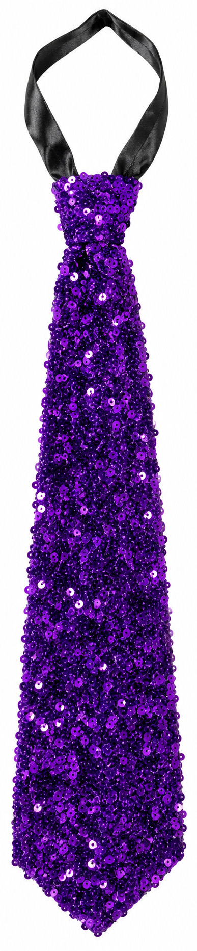 Premium sequinned tie, purple