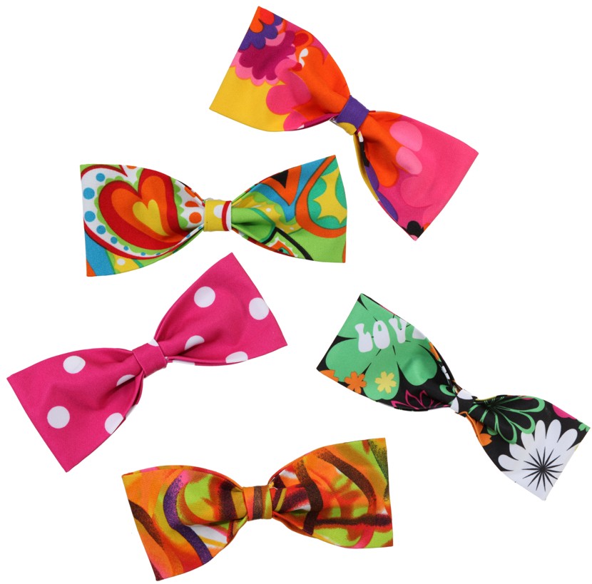 Bow tie 30cm assorted (red, yellow & blue)