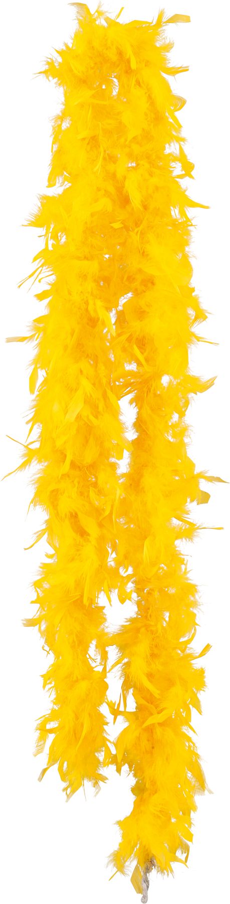 Feather boa Basic, yellow, 1.80 m, 50g
