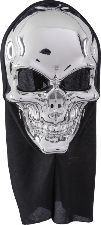 Mask skull, silver