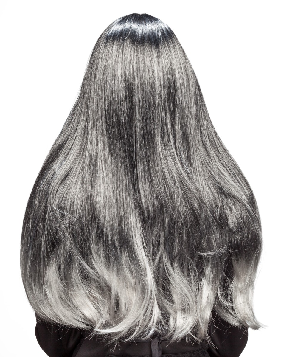 Longhair wig, grey mollted