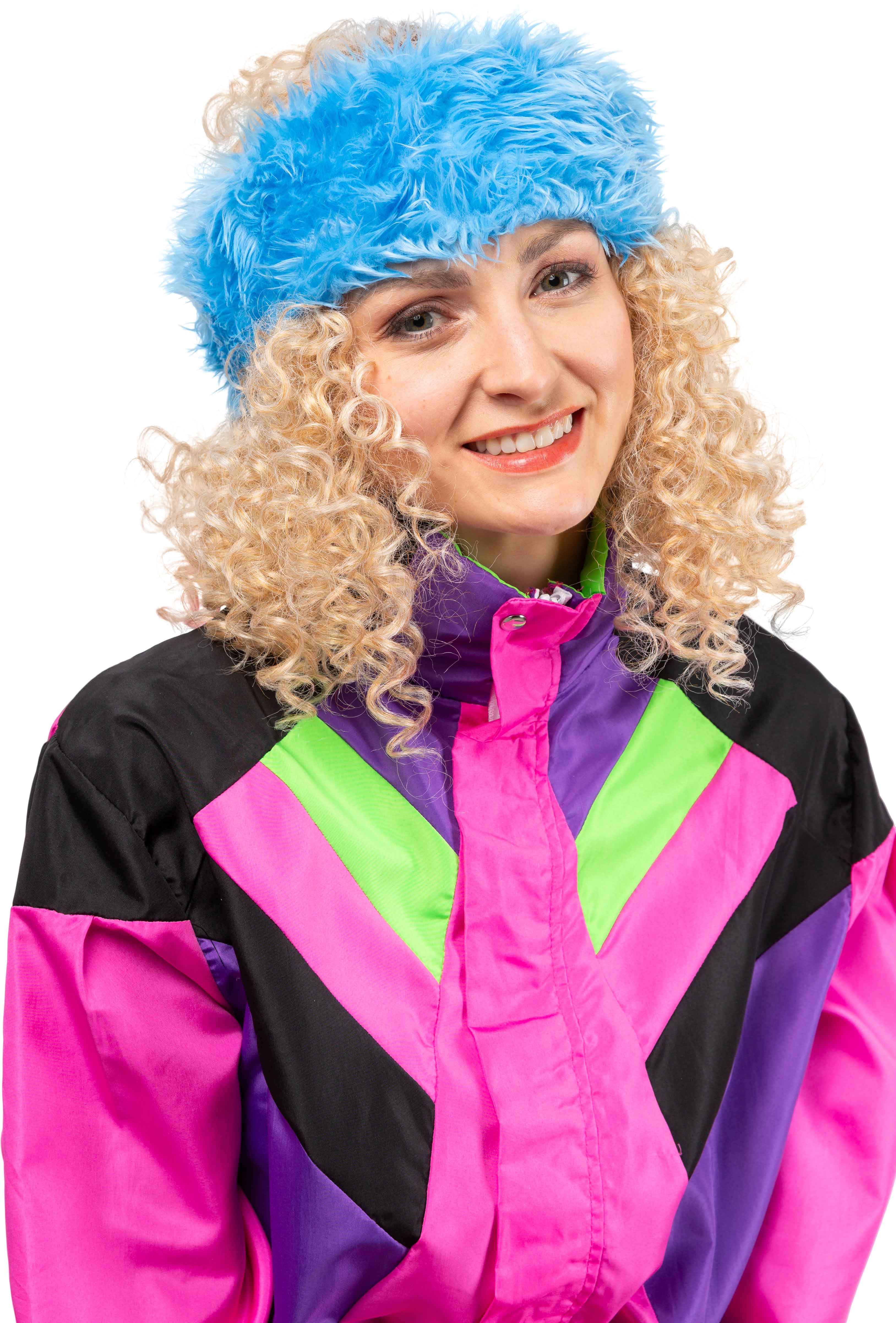 Headband fur, light blue 