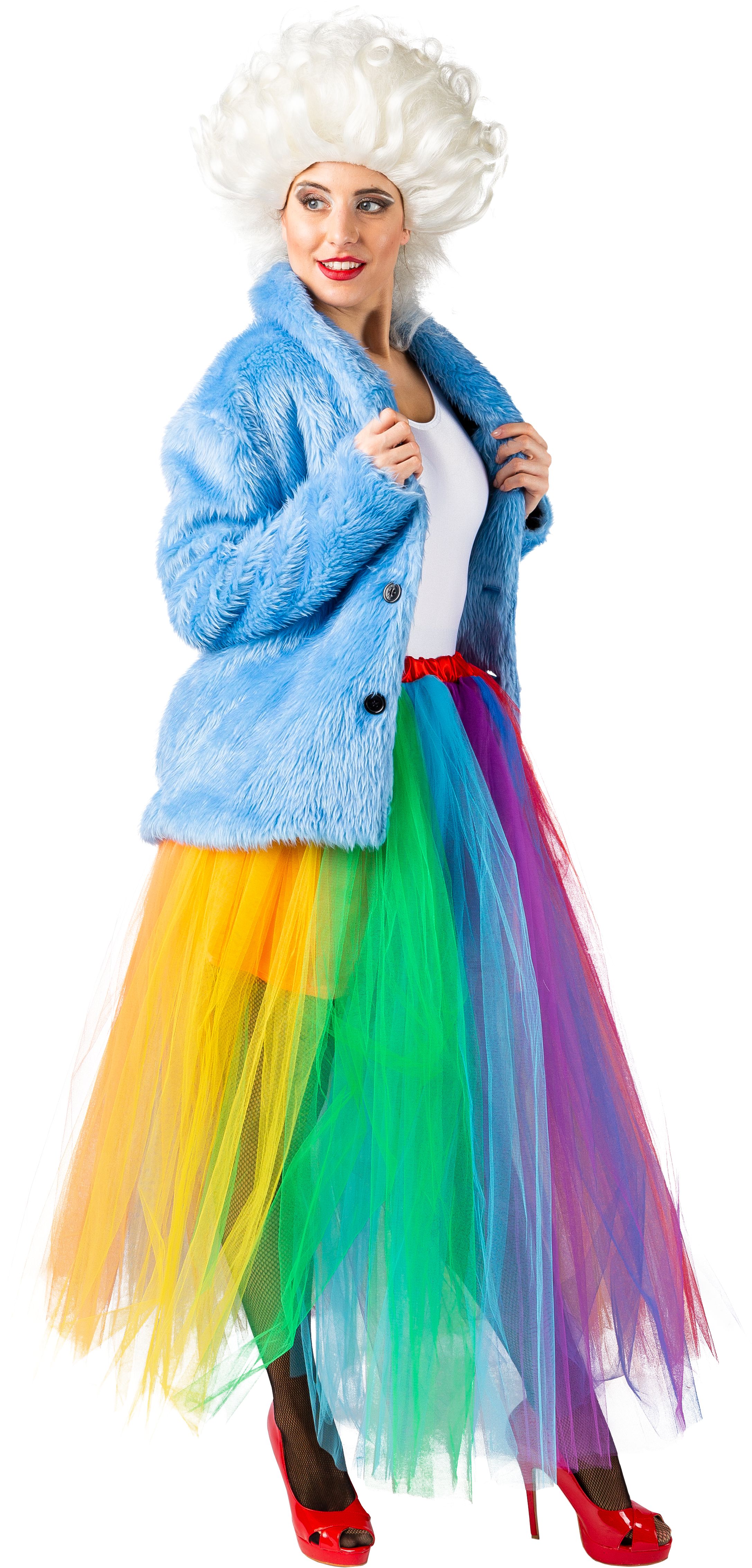 Veste en peluche, bleu clair, XXL