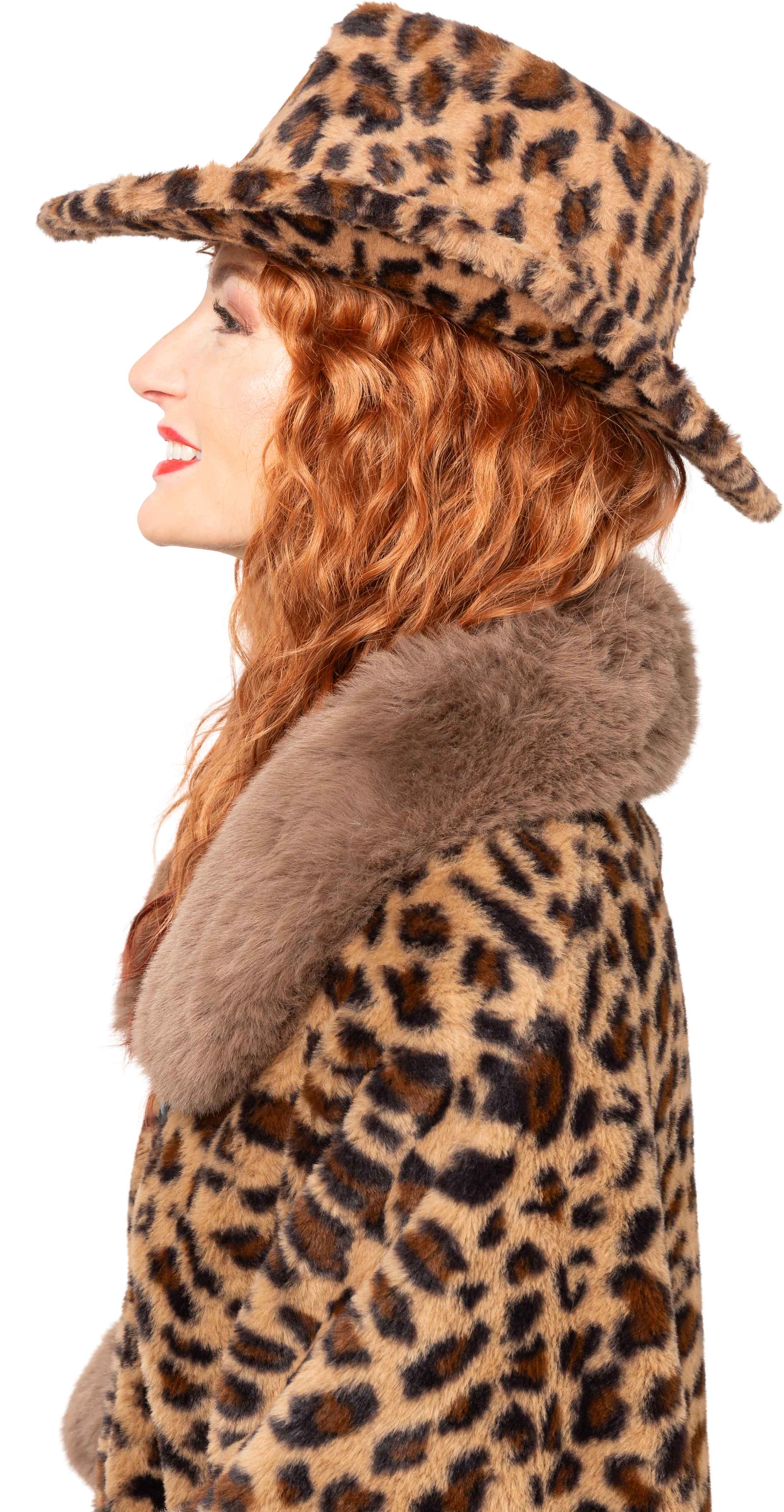 Leo Plush Cowboy Hat, Brown