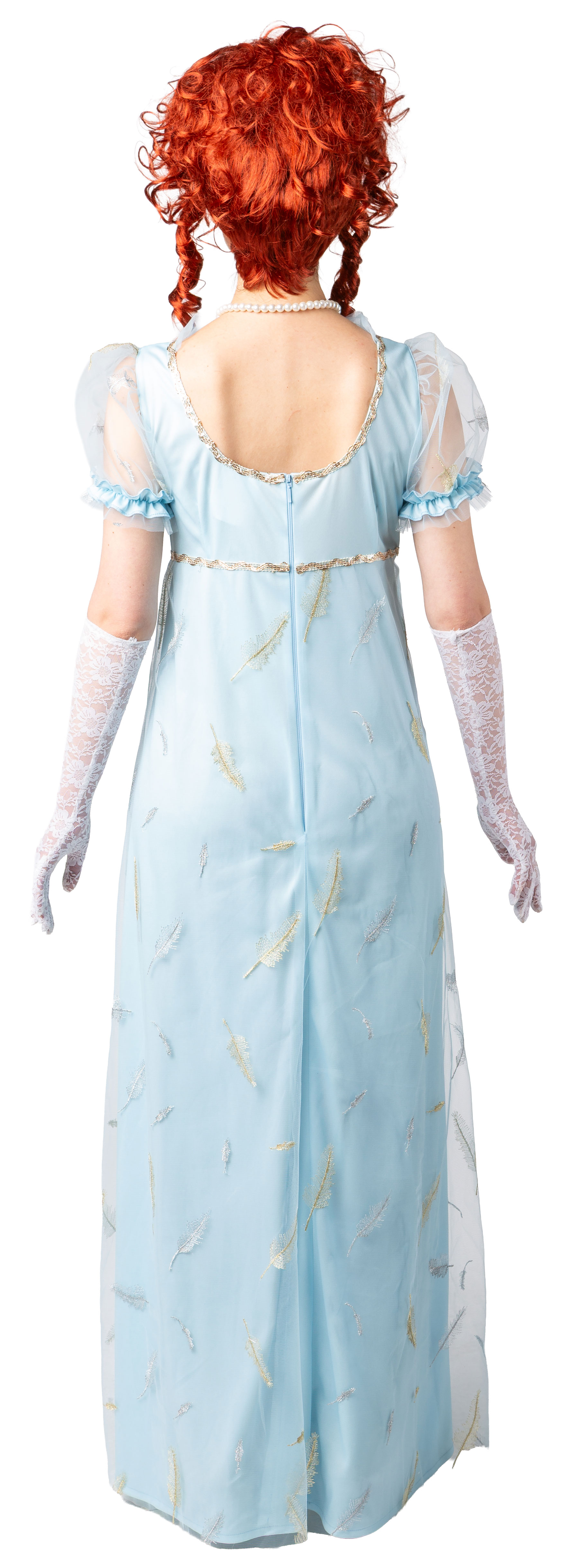 Robe Empire, turquoise