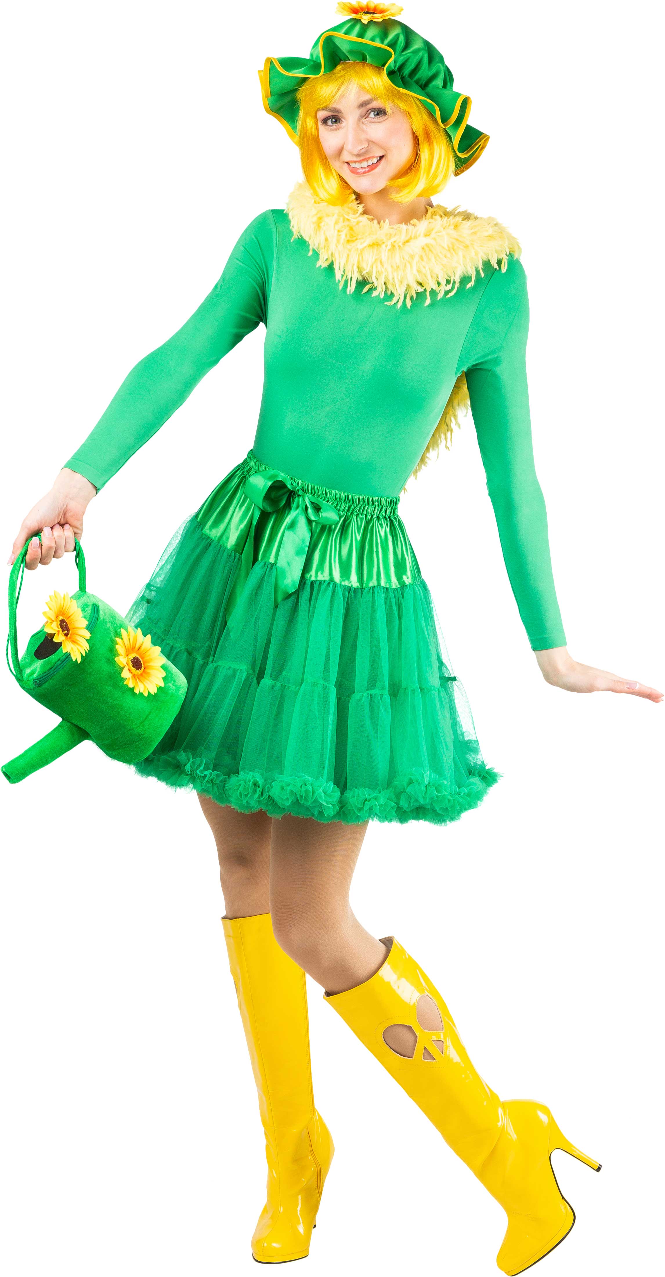 Tutu kurz mit Rüsche, grün