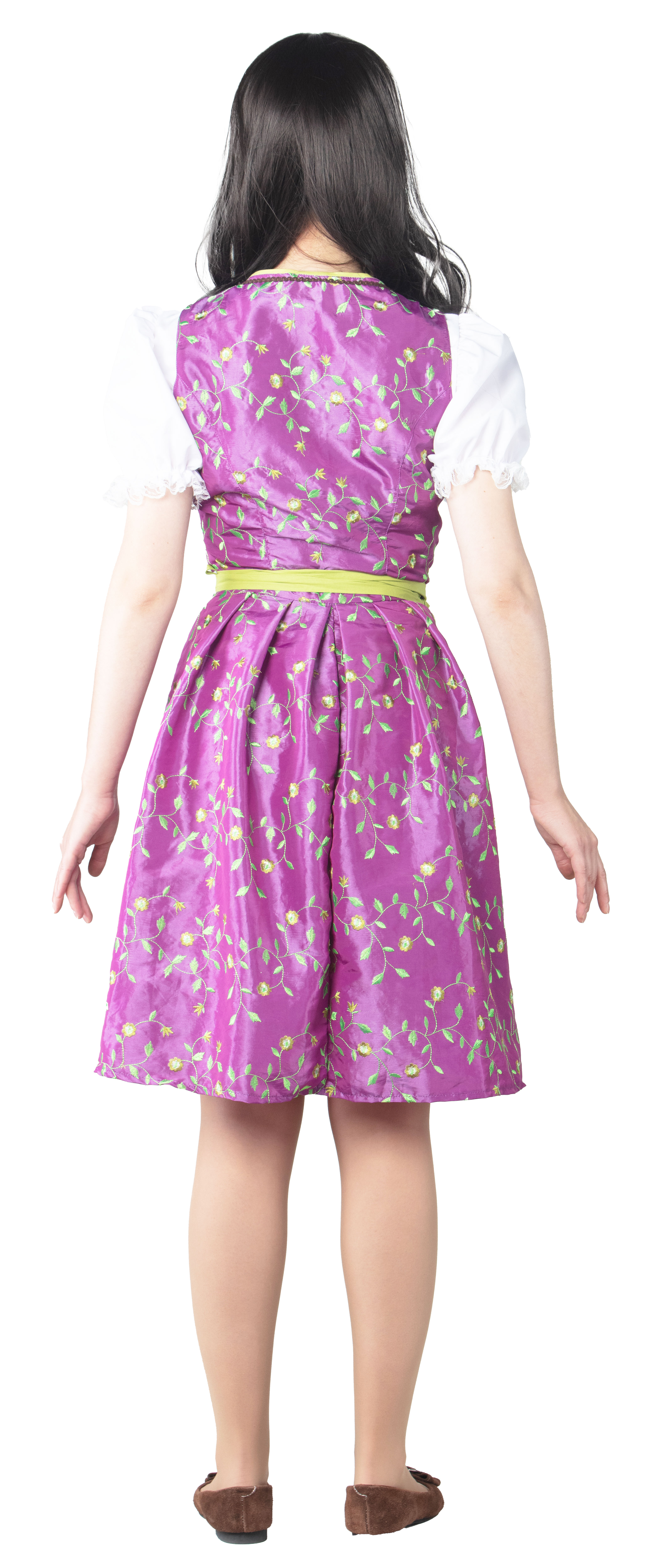 Dirndl, fuchsia-lime green