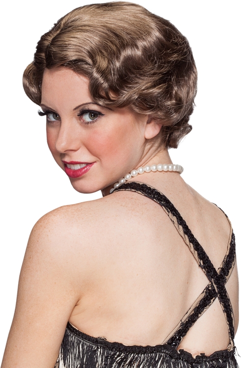 20s wig, light brown