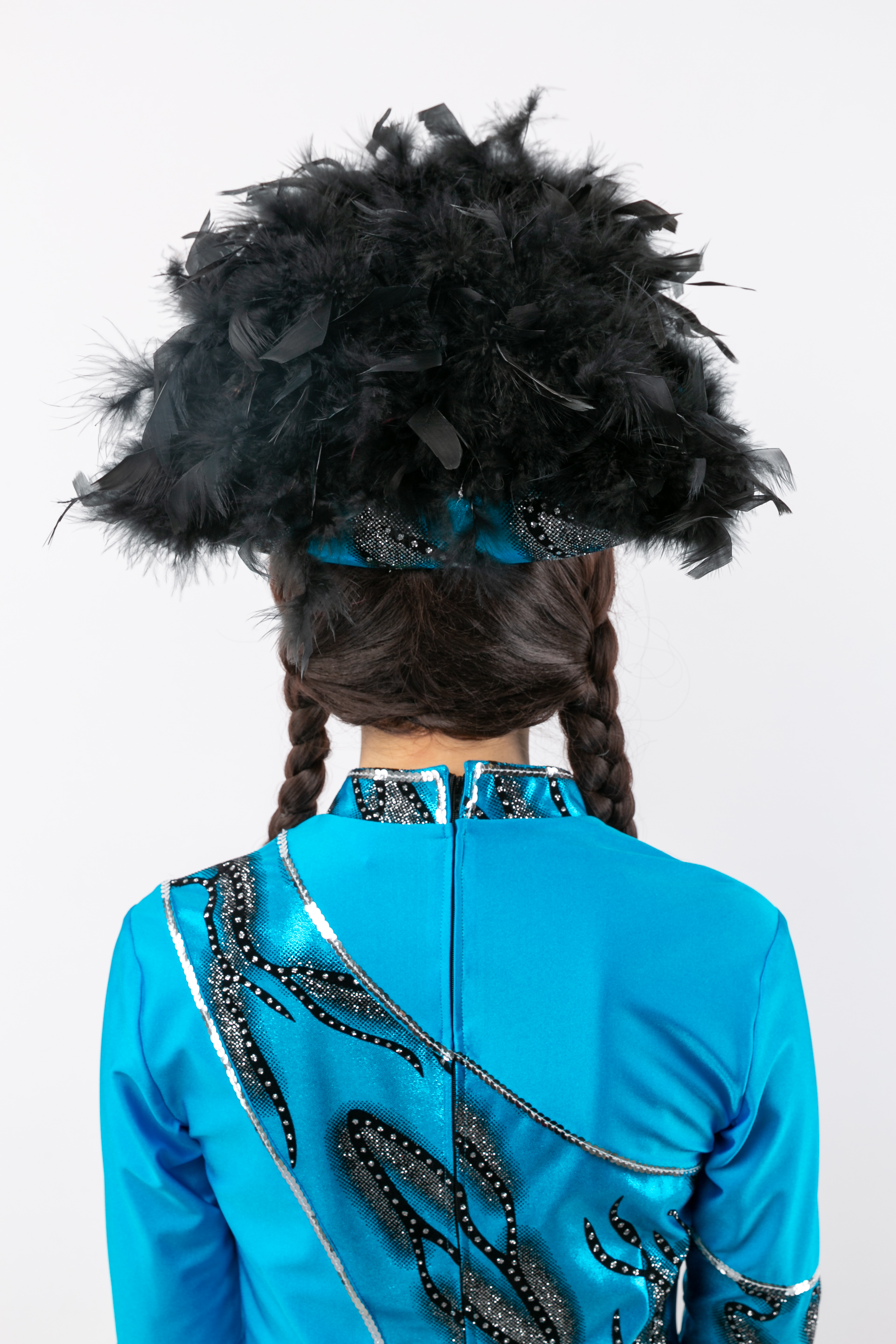 Funkenhut, schwarz-türkis