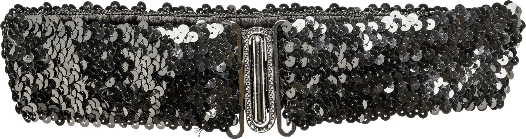 Sequin belt, black