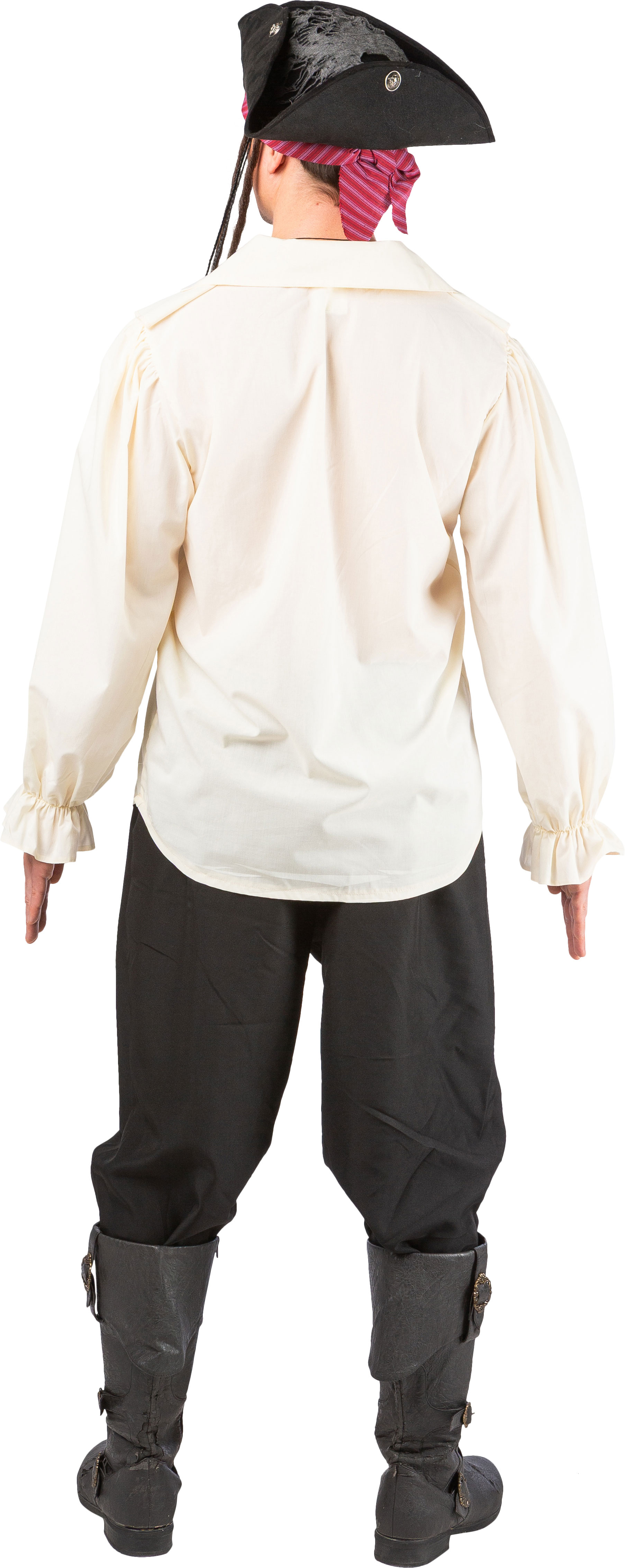 Blouse de pirate, blanc crème