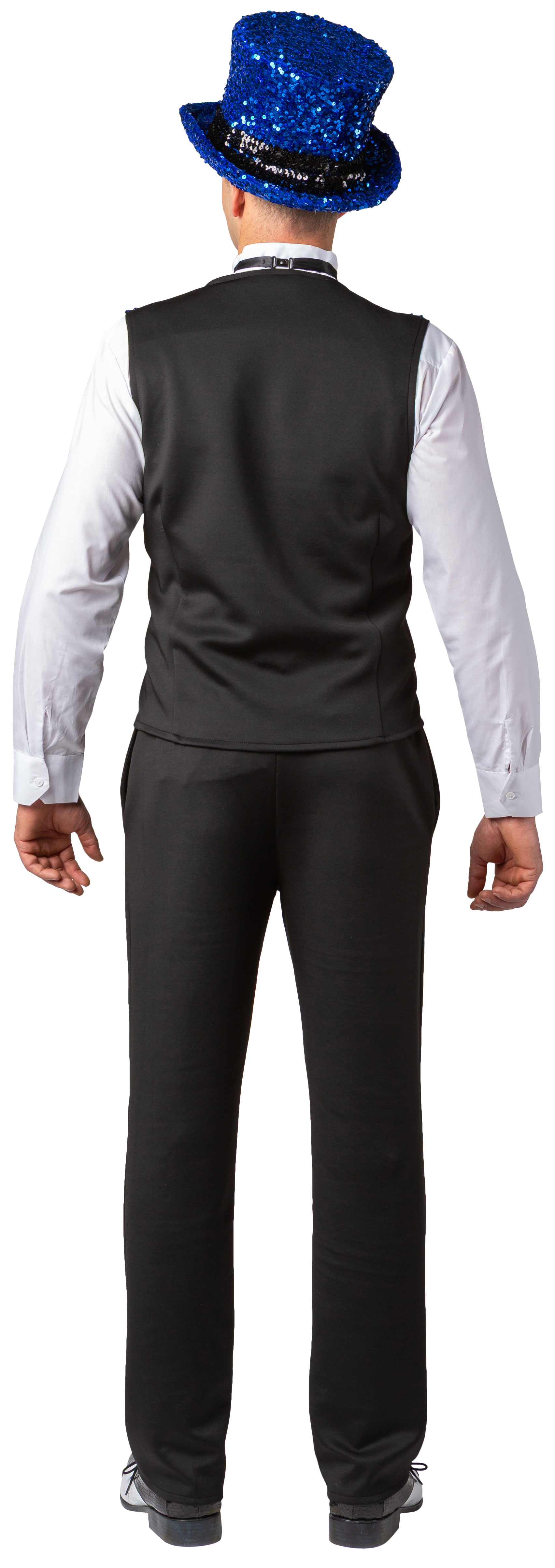 Weste Pailletten, blau