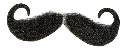 Whiskers mustache deluxe, black 