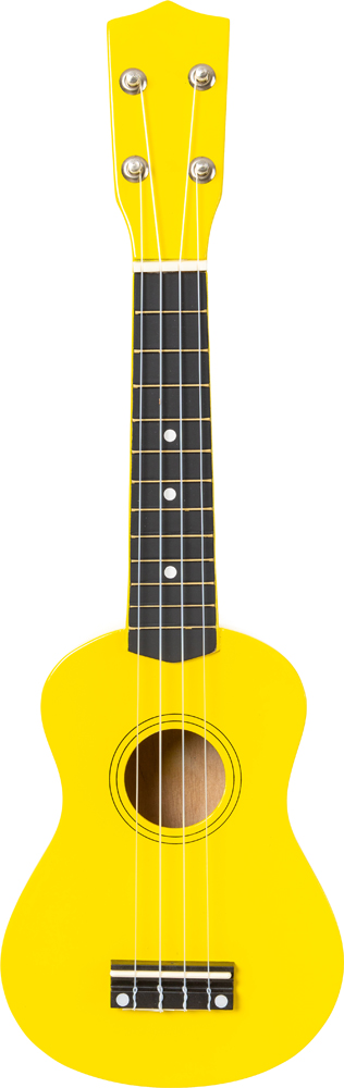 Ukulele, mini-guitare, jaune