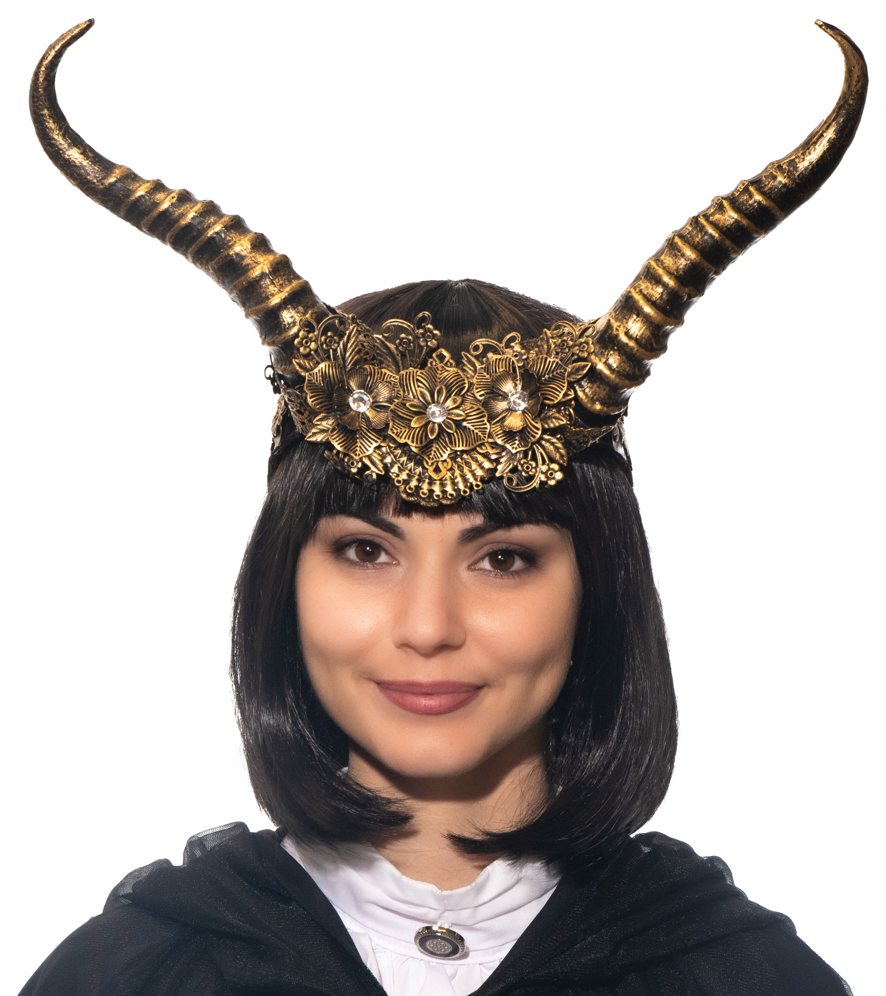 Headdress horns, gold