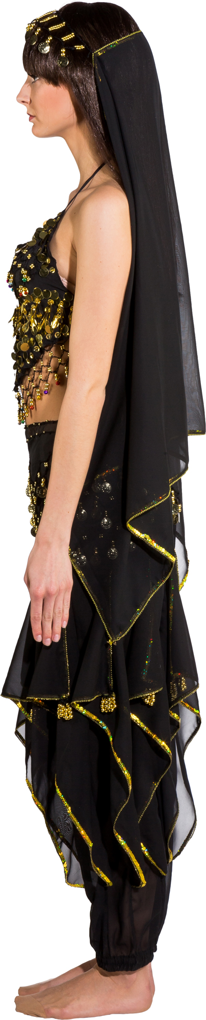 Costume de danse du ventre, noir