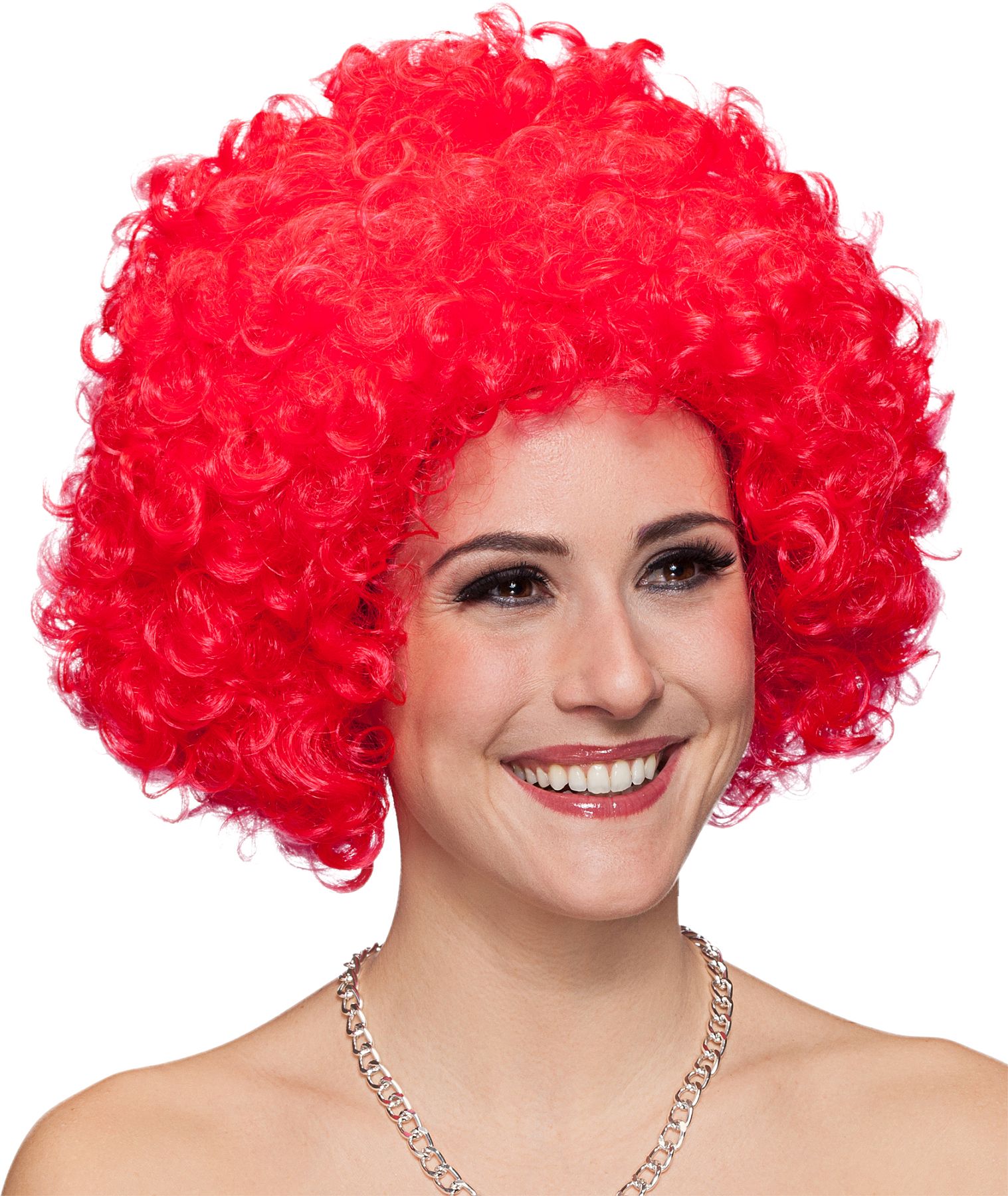 Big curls wig, red