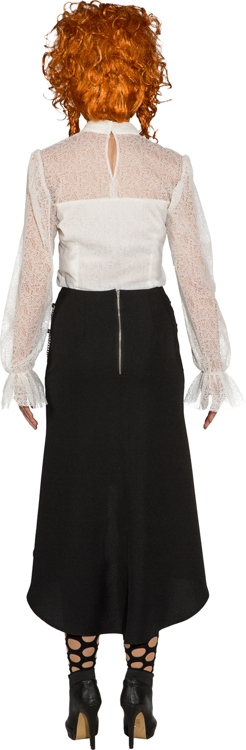 Steampunk skirt long, black