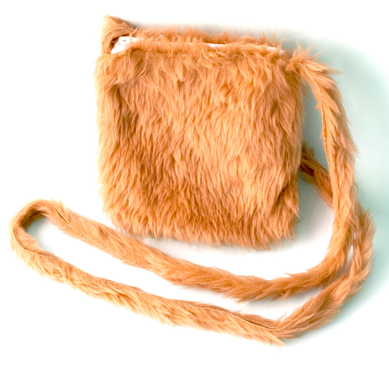 Plush bag, neon orange
