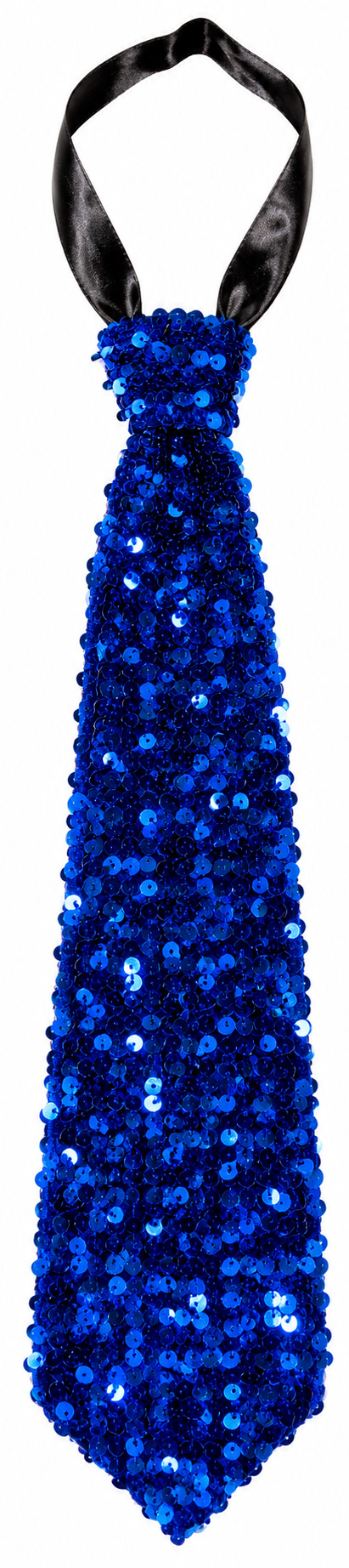 Premium sequinned tie, blue