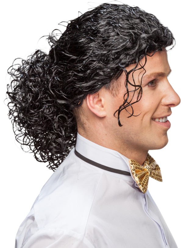 Braided men's wig curly