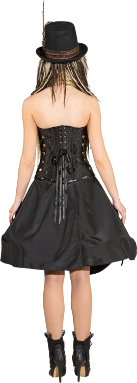 Steampunk hoop skirt, black