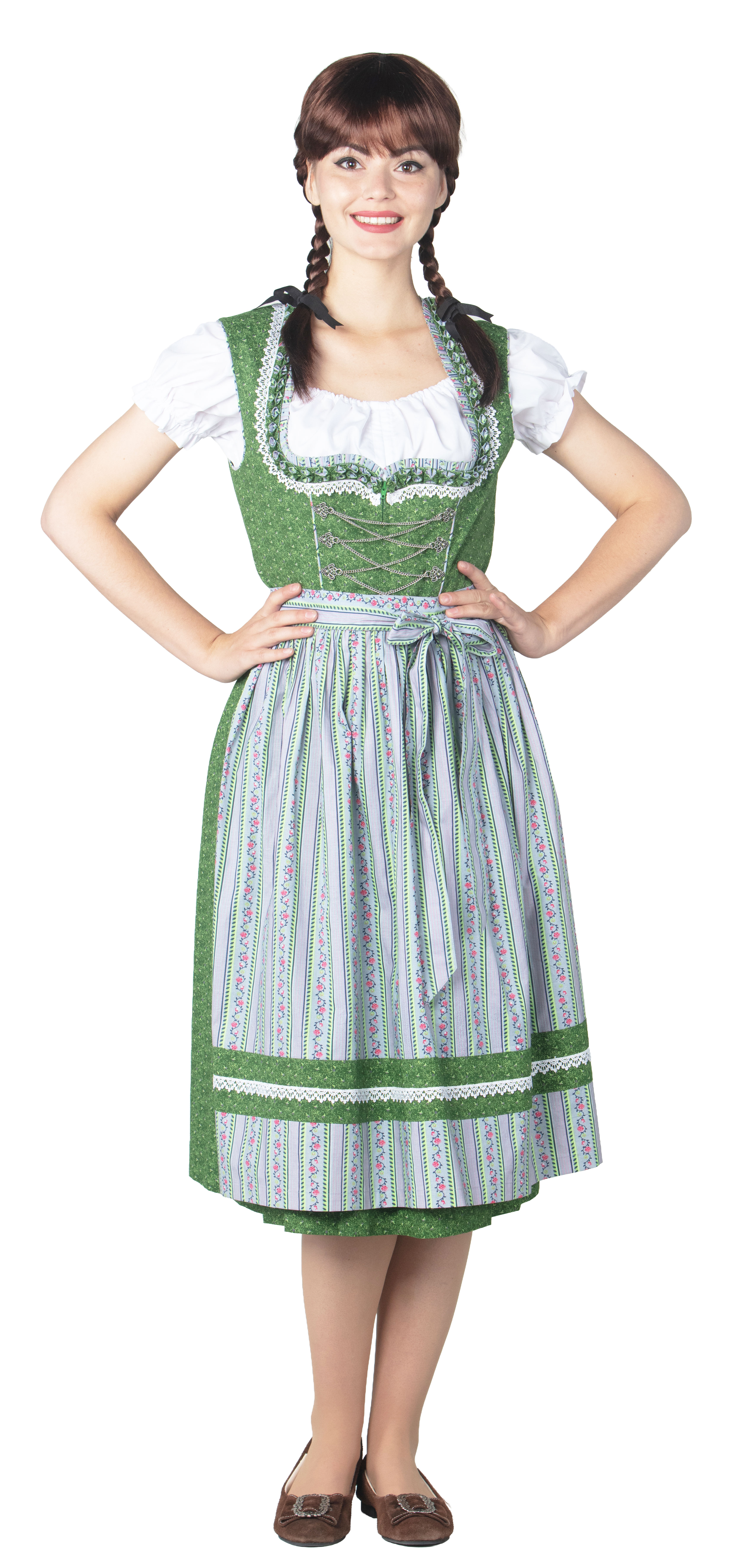 Dirndl Lorelei green-grey