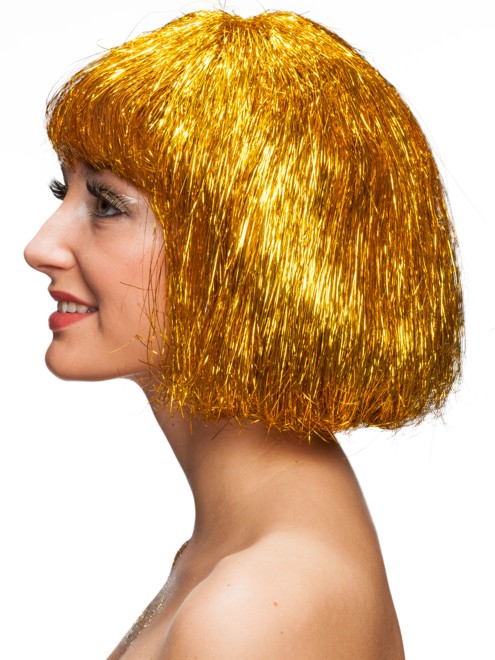 Hollywood wig, gold
