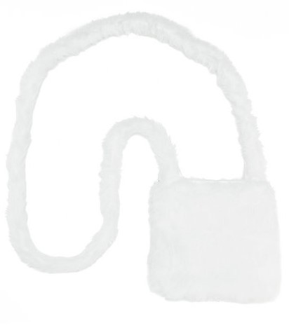 Plush bag, white